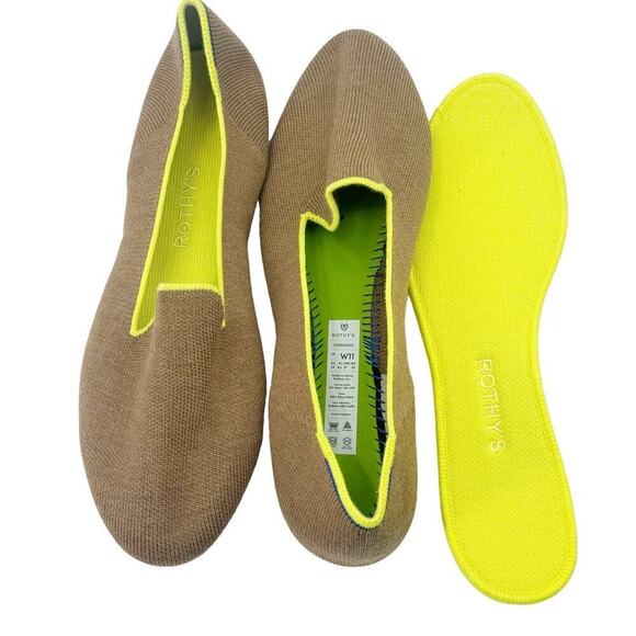 Rothy's The Merino Loafer Slip-On Comfortable in Clove Brown Size 11 NWOT - Picture 9 of 12